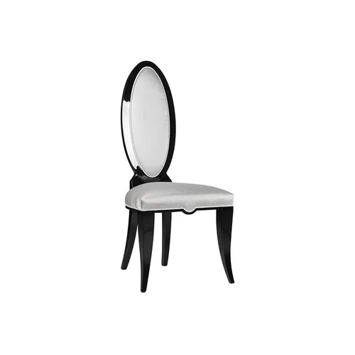 Weißer Esszimmerstuhl im Barock Stil – Luxus Sitzer für Ihr Zuhause - Eleganter Esszimmerstuhl im Art déco Stil, ideal für Wohnzimmer und Esszimmer. Mit einem stabilen Holzgestell und hochwertigem Polyesterbezug für hohen Komfort.