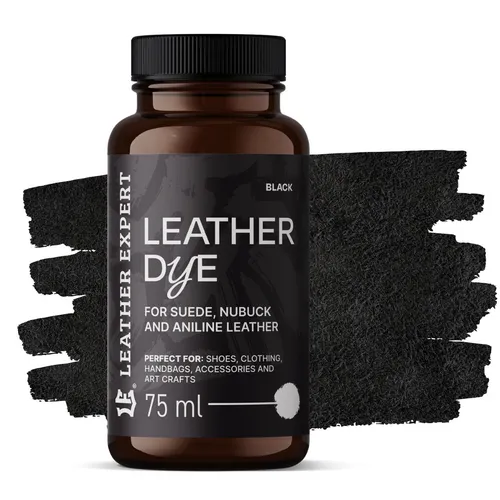 Farbe für Wildleder, Nubuk, Anilin schwarz 75ml Leather Expert Leather Dye LE-21