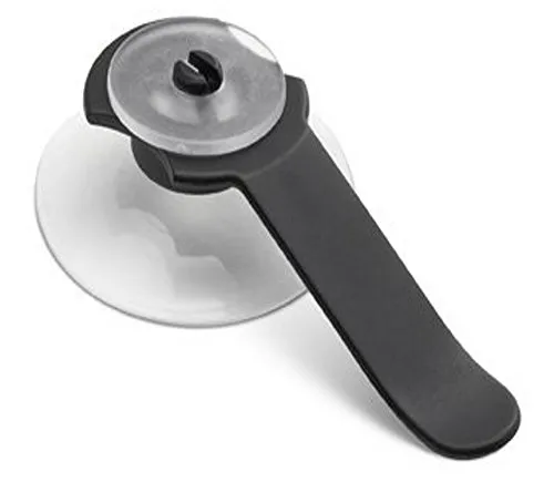 PARKSCHEINHALTER - Saugnapf schwarz - Tickethalter Notizzettelhalter Windschutzscheibe Autofenster Clip Parkausweishalter Parkausweis Parkschein Ticket Auto Autoscheibe Halterung Halter Ausweis