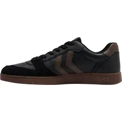 Hummel Perfekt Sp Handball Sneaker Schuhe vegan 226303 schwarz Größe 41 EU - Hallenschuhe mit atmungsaktivem Mikrofaser-Obermaterial und leichter TPR-Außensohle für optimalen Halt. Ideal für Sportler, die Komfort und Stil schätzen.