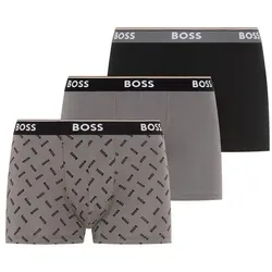 BOSS Trunk (Packung, 3-St) aus Stretch-Baumwolle, elastischer Bund, mittlere Bundhöhe grau XL