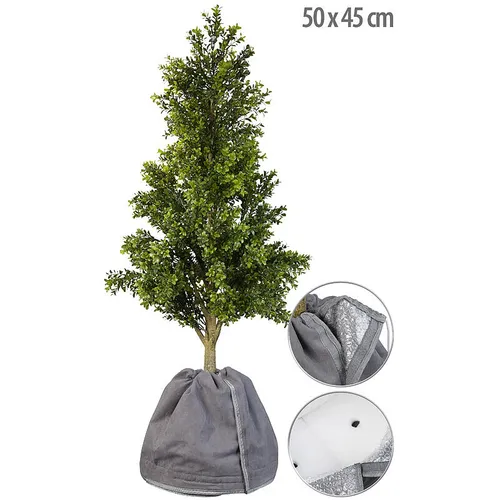 Thermo-Topfschutz für Pflanzen, 50 x 45 cm, mit Drainage, anthrazit