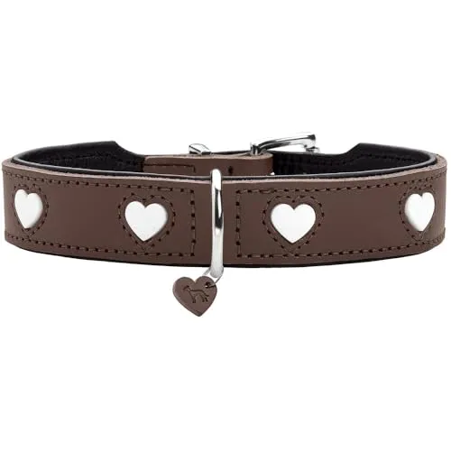 HUNTER Hundehalsband Love, braun/schwarz von Hunter