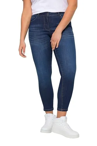 Angel of Style Pushup-Jeans Pina# für eine Feminine Silhouette. Bequeme, unsichtbar stützende Passform mit Stretchkomfort. 5-Pocket, Bund mit Gürtelschlaufen, Knopf und Zipper.