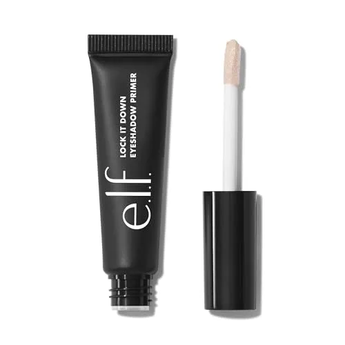 e.l.f. Lock It Down Eyeshadow Primer, Geschmeidiger, Cremiger Primer für Langanhaltenden Lidschatten, Intensiviert Flüssig- & Puderlidschatten, Vegan & Tierversuchsfrei