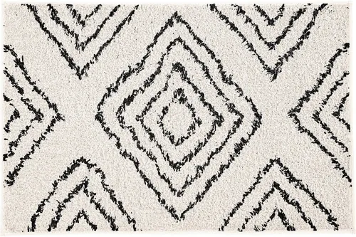 Kleine Wolke Badteppich Boho in Natur, 70x120 cm - Badematte aus 100% recycelter Baumwolle, schnelltrocknend und rutschhemmend, ideal für Fußbodenheizung und maschinenwaschbar bei 40°C.