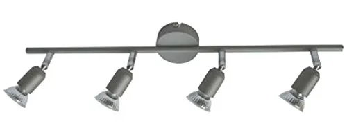 Dapo Strahler Spot LINOS 4 flammig Fassung GU10 titan Deckenleuchte Deckenspot Deckenstrahler