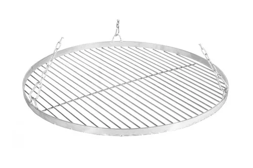 GARDENER 711 Edelstahl Grillrost 50 cm mit Flacheisenrand - Runder Grillrost aus robustem Edelstahl, ideal für BBQs. Mit einem Durchmesser von 50 cm und Flacheisenrand für stabilen Halt – perfekt für den Grillgenuss.