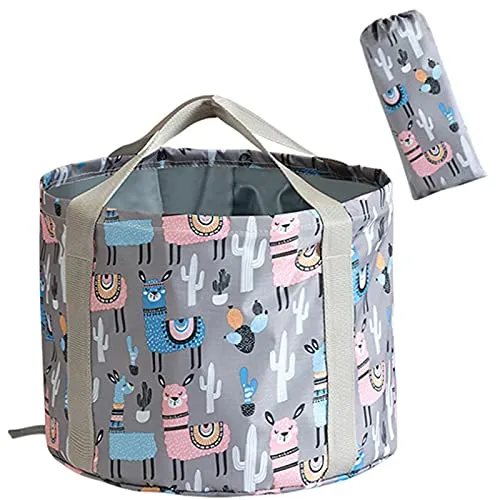 xocome Multifunktionaler zusammenklappbarer Eimer, tragbarer Wasserbehälter, Fußbadewanne, Einweichfüße, Outdoor, Camping