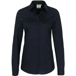 HAKRO Bluse Mikralinar® 121, schwarz, 2XL - Damen Bluse aus strapazierfähigem Mikralinar®-Material, pflegeleicht und komfortabel. Ideal für den Arbeitsalltag mit weitenverstellbaren Manschetten und extra fest vernähten Knöpfen.