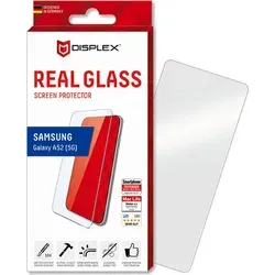 Displex Panzerglas (10H) für Samsung Galaxy A52/A52(s) 5G/A53 5G, Eco-Montagerahmen, Tempered Glas, kratzer-resistente Schutzfolie, hüllenfreundl... - Transparent