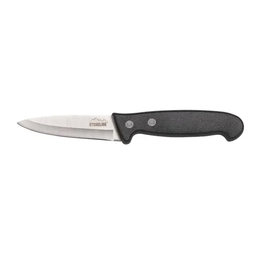 STONELINE® Schälmesser ca. 18,7 cm, mit abnehmbarem Klingenschutz, aus hochwertigem und rostfreiem Edelstahl