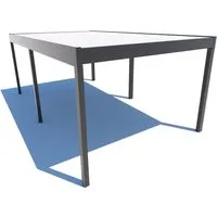Schweng Flachdachcarport C600 in Anthrazit - Markisen & Sonnenschutz - Robustes Trapezblech mit Antikondensvlies schützt Ihr Auto optimal vor Witterungseinflüssen und vereint modernes Design mit Funktionalität.