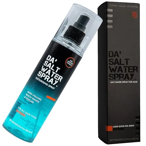 Da'Dude Da Salt Water Spray – Sea Salt Spray Hair Men, Salzspray für Haare mit Volumen & Struktur, Haarspray Männer für Natürlichen Beach Look, 250 ml