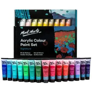 Mont-Marte Acrylfarben Premium Set, 36 Farben je 36ml, in Tuben