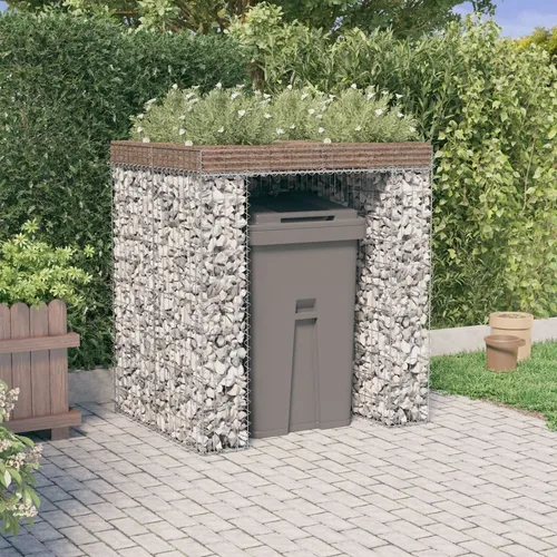 Maison Exclusive Gabionen-Mülltonnenbox 110x91x120 cm