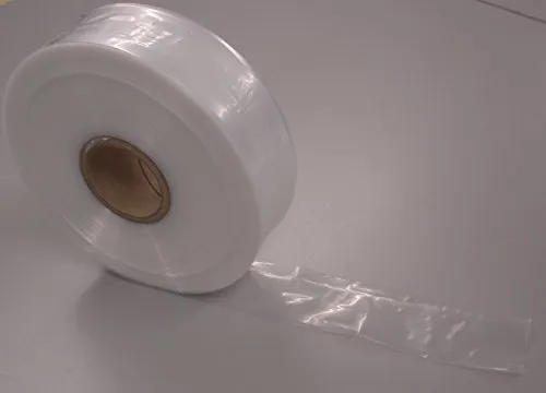 5m Länge LDPE Schlauchfolie transparent Breite 70mm Foliendicke 50µm (0,05 mm) unbedruckt