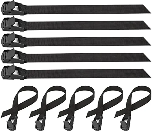 Anfyko Verbesserte Spanngurte 40cm 10 Stück | Weiches Polyester | Mini-Zinkverschluss | Ideal für Kleinigkeiten, Reise, Haushalt