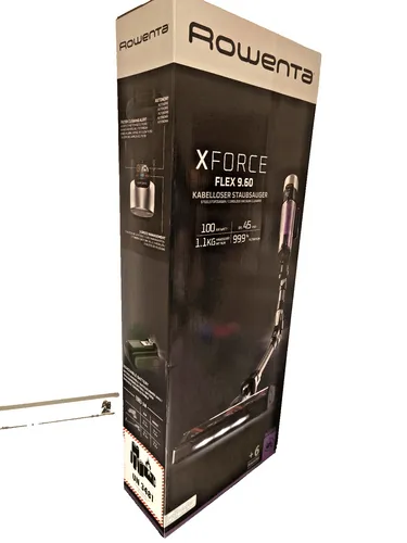 Rowenta RH2038 X-Force Flex 9.60 Allergy - Kabelloser Akku-Staubsauger mit 100 Air Watt, bis zu 45 Min. Laufzeit und motorisierter LED-Düse für maximale Effizienz