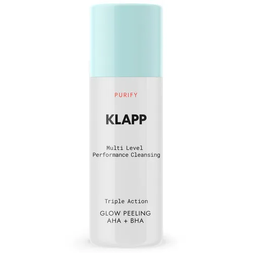 Klapp Triple Action Glow Peeling AHA + BHA 30 ml - Gesichtsreinigung mit intensiver Wirkung: Das Klapp Triple Action Glow Peeling kombiniert AHA und BHA für ein strahlendes Hautbild, entfernt abgestorbene Hautzellen und verfeinert das Hautbild.