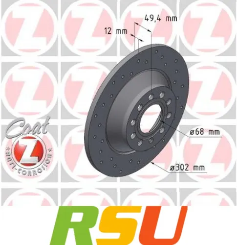 Produktbild Zimmermann Bremsscheibe SPORT Z 100.3320.52