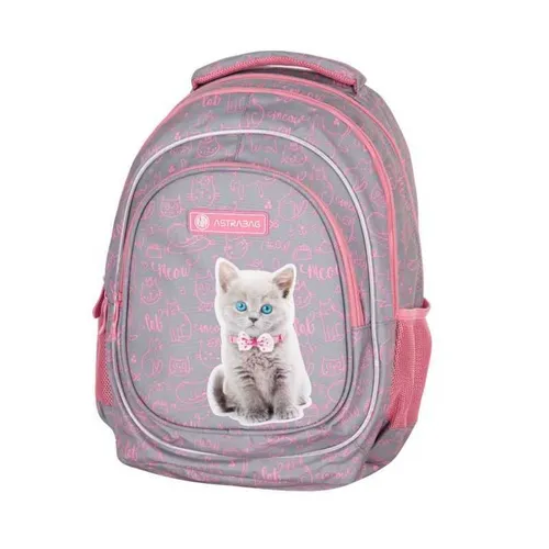 Schulrucksack für die erste Klasse AstraBAG PINK KITTY, AB330, 502022139