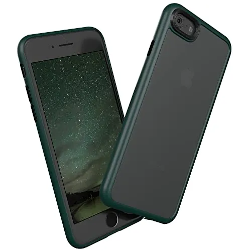 EAZY CASE Ultra Schutz Outdoor Hülle kompatibel mit iPhone SE (2022/2020) / iPhone 8/7, hochwertige Schutzhülle mit Aufprallschutz, Stoßfest und Kratzfest, dünne Hülle mit Kameraschutz, Nacht Grün