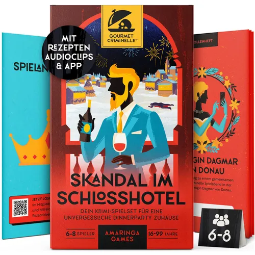 Gourmet Criminelle® Krimidinner für zuhause – Skandal im Schlosshotel