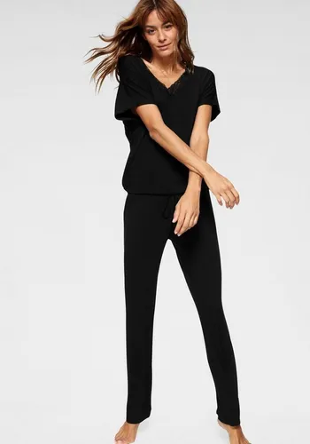 LASCANA Pyjama (Set, 2 tlg) mit Spitze und Saumbändchen von LASCANA 