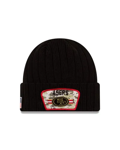 NFL San Francisco 49ers Salute to Service 2021 Wollmütze Beanie 195853838389