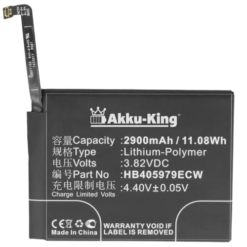Akku-King Akku kompatibel mit Huawei HB405979ECW - Li-Polymer 2900mAh - für Nova, Nova Dual SIM, CAN-L11, CAN-L13