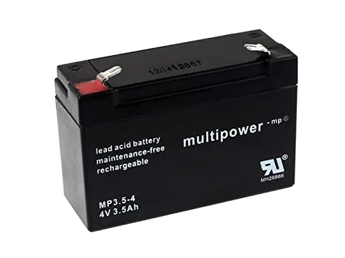 akku-net Bleiakku (multipower) MP3,5-4, 4V, Lead-Acid