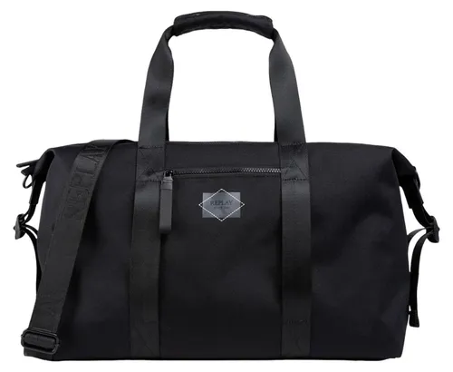 Replay Reisetasche Weekender schwarz - Stylische und praktische Reisetasche aus 100% Polyester, ideal für Kurztrips. Mit abnehmbarem Schulterriemen und zwei stabilen Griffen für einfachen Transport. Maße: 60x36x18 cm, Gewicht: 780 g.