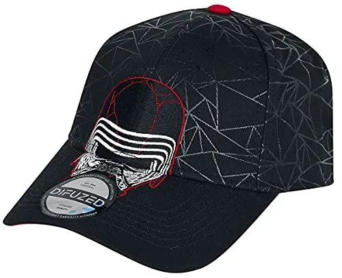 Star Wars Baseball Cap Episode IX Kylo Ren - Schwarz, 100% Baumwolle, bestickt und im angesagten Streetwear-Stil