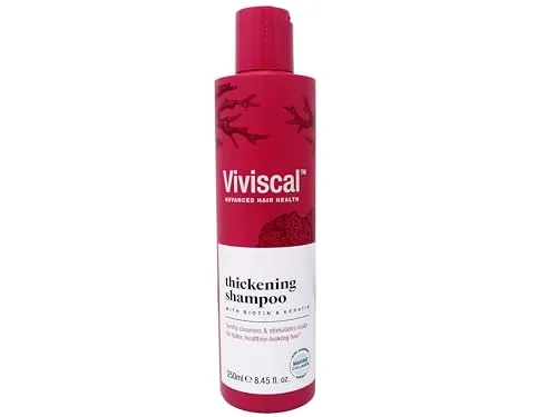 Viviscal Densifying Shampoo für volleres und dickeres Haar, körperstärkendes Reinigungsshampoo, gemischt mit Keratin und Biotin, 250 ml Tube (Verpackung kann variieren)