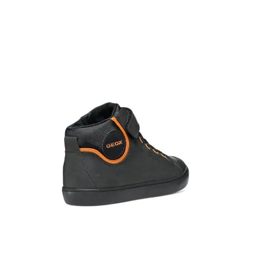 Geox J GISLI Boy C Sneaker, 31 EU - Sneaker für Jungen im Minimal-Design, bequem und leicht, ideal für Schule und Freizeit. Schnürsenkel und Klettriemen ermöglichen einfaches An- und Ausziehen.