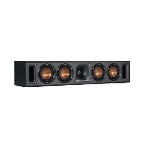 Klipsch Reference R-34C Centerlautsprecher - Hochwertiger Centerlautsprecher für beeindruckenden Klang, nur 13cm hoch – ideal für Flat Panel TVs und sorgt für ein unglaubliches Hörerlebnis.