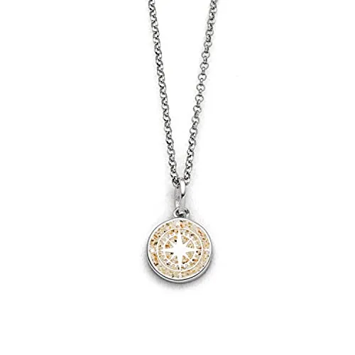 Produktbild DUR Silberkette Kompass 2.0 K2668, 42 cm – Maritimer Schmuck mit echtem Strandsand