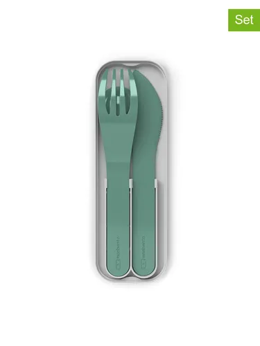 Monbento 4tlg. Besteck-Set in Grün