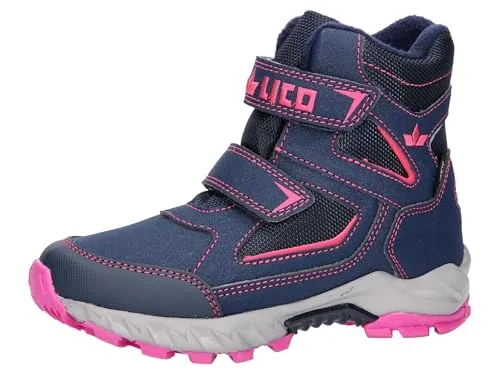 Lico Mauno V Mädchen Schneestiefel, marine/pink, 39 EU