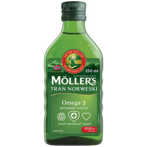 Möller's Tran Norweski suplement diety Naturalny 250ml (P1) Möller 7070866024291