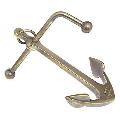 AUTHENTIC MODELS Dekoobjekt Cape Horn Anchor - Deko-Objekt aus hochwertigem Messing, liebevoll gefertigt und ideal als stilvolle Geschenkidee für Sammler und Abenteurer.