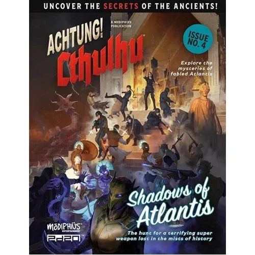 Achtung! Cthulhu 2d20 RPG: Shadows Of Atlantis - Neu OVP Ausstellungsstück *