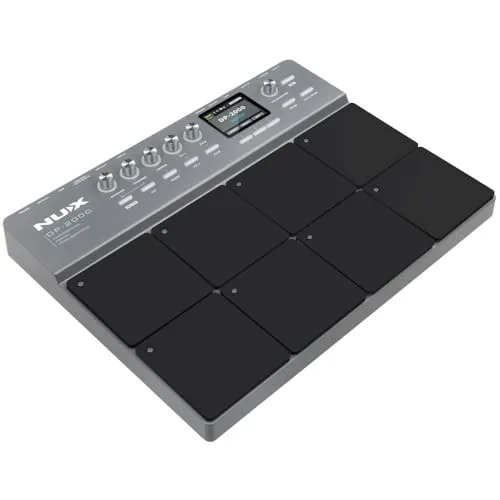 NUX DP-2000 - E-Drum mit buntem Display, einfache Bedienung und 20 Stil-Voreinstellungen, ideal für kreative Musiker