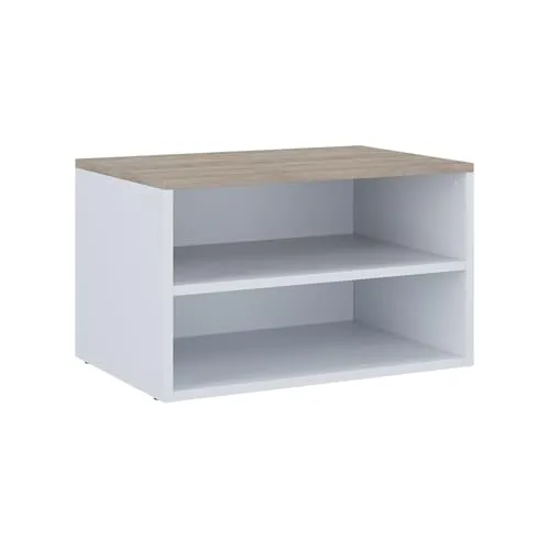 Vicco Kommode Betti, Weiß/Sonoma, 60 x 36 cm mit 2 Fächern in weiß von Vicco