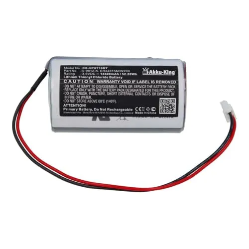 Batterie Visonic 0-9912-K, ER34615M/W200 - 14500mAh - Akkus für Visonic MC-S710, MC-S720 & MCS-730, ausgestattet mit hochwertigen Zellen für zuverlässige Leistung und lange Lebensdauer.