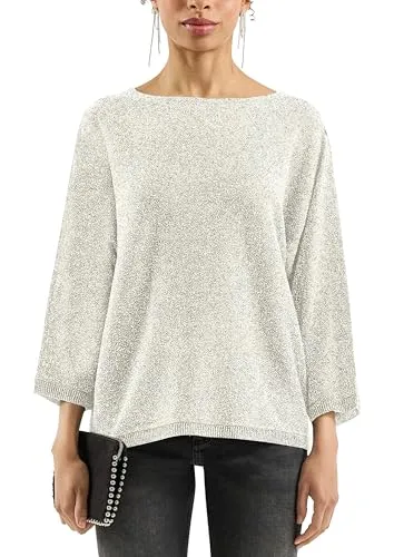 QS Pullover in Glitzeroptik mit Fledermausärmeln