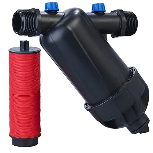 Royal Gardineer Gartenwasserfilter: Scheibenfilter und Gehäuse mit 1