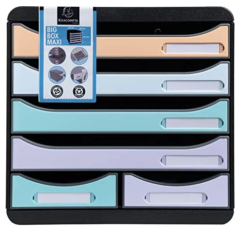 Exacompta 3127296D Ablagebox Aquarel in rot von Exacompta