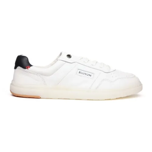 Blusun BLSN-600+M (41/white) - Elegante Wechselfußbett-Schuhe aus hochwertigem Leder, bieten optimalen Tragekomfort und Flexibilität. Ideal für ein angenehmes Barfußgefühl mit rutschhemmender Laufsohle und großzügiger Passform.